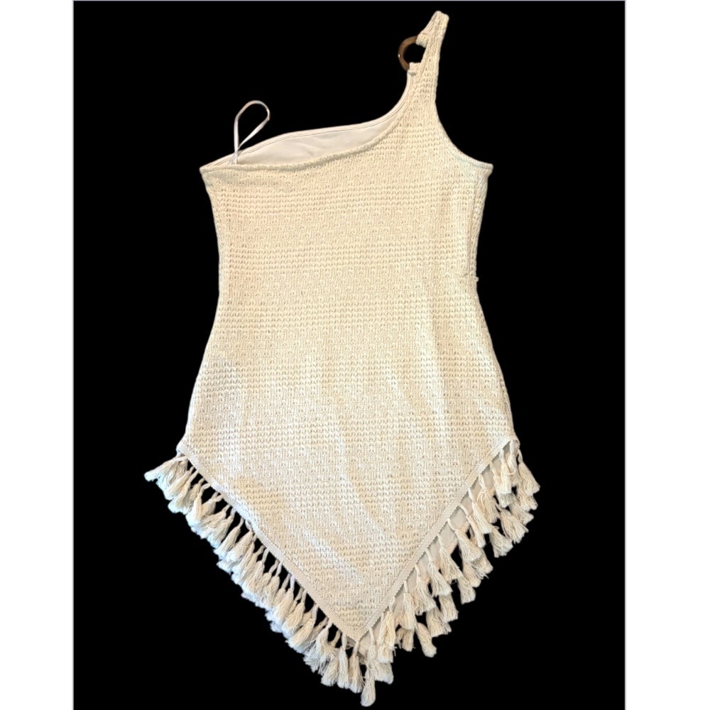 SHEIN SXY One Shoulder Fringe Dress NWT - Picture 2 of 3